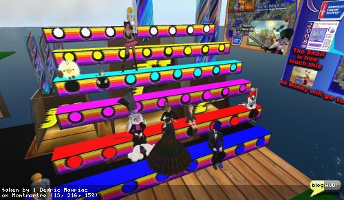 Interactive benches follow the race